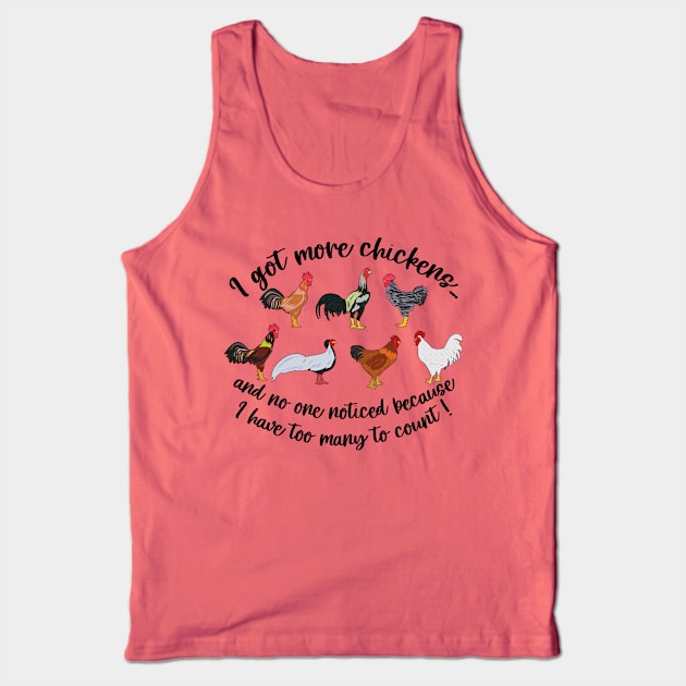 I Got More Chickens Funny Chicken Farmer Tank Top by American Woman